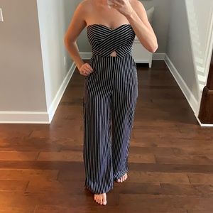 Black and white jumpsuit